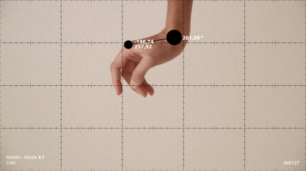 Ejercicios de medición sobre el movimiento amanerado de las manos