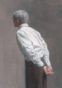 Closer to Vermeer: figure in white shirt