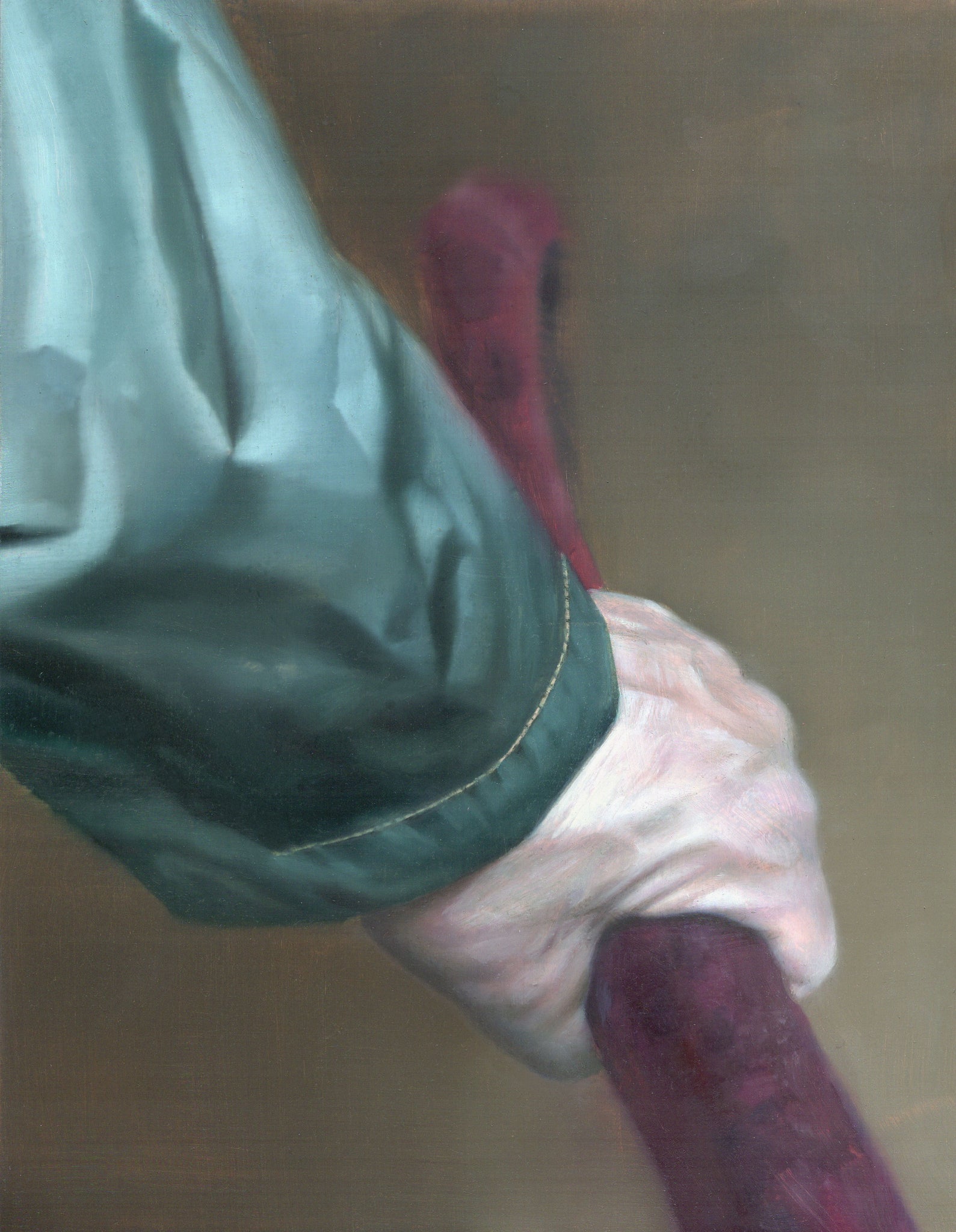 Closer to Vermeer: hand on velvet rope