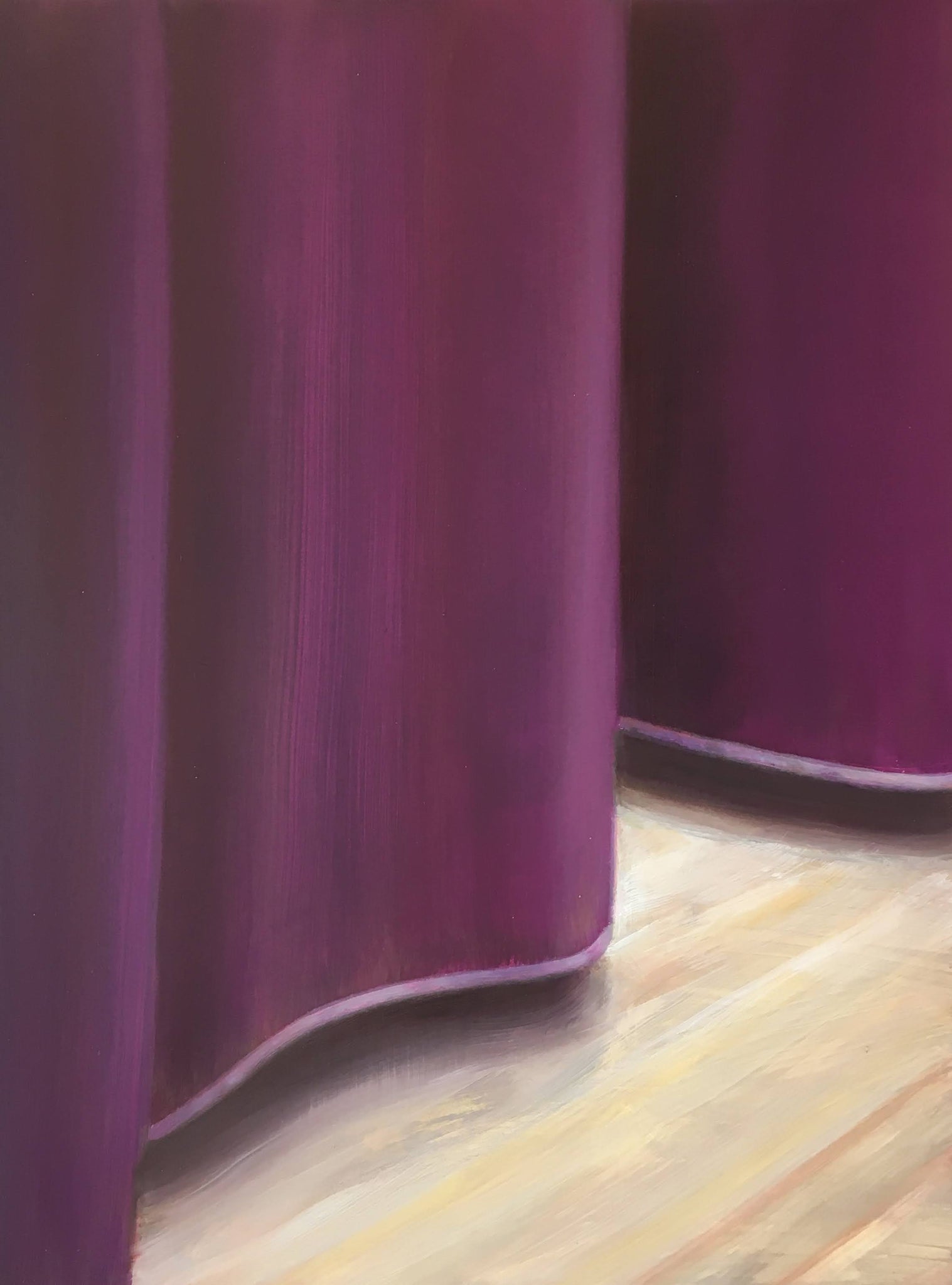 Closer to Vermeer: purple curtain