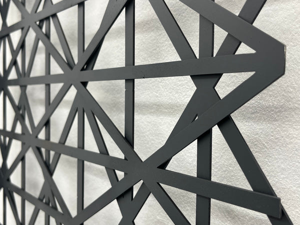 S/T. Tramas triángulos partida. Ventana Roma.