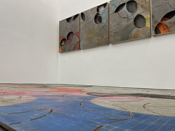 S/T. Tramas hojas suelo.