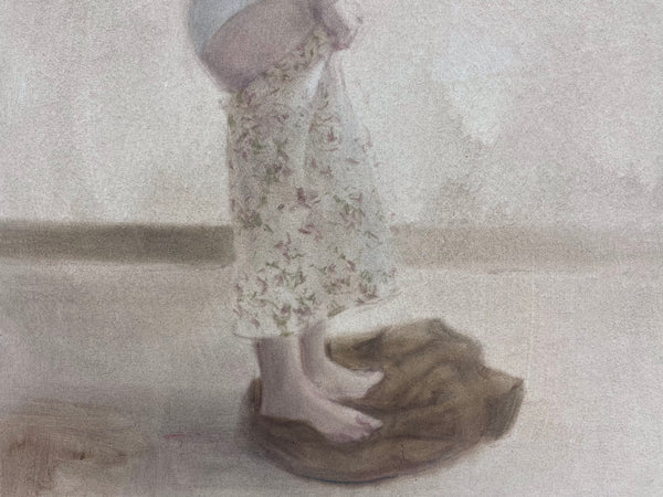 Irene vistiéndose