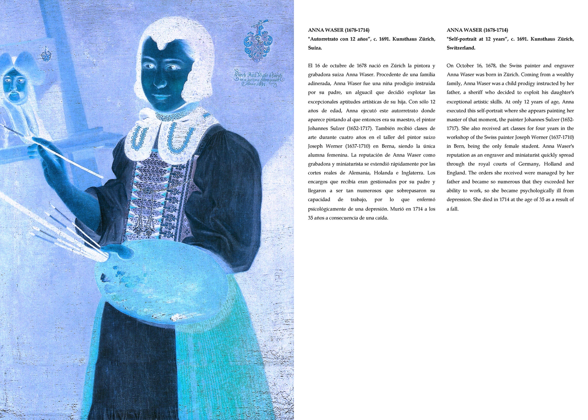 Anna Waser (1678-1714). Serie De entre las Muertas